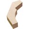 Ekena Millwork 3-inch W x 14-inch D x 18-inch H Monterey Rough Cedar Woodgrain TimberThane Knee Brace, Primed BRCUR03X14X18MONRCPR - alternate 2
